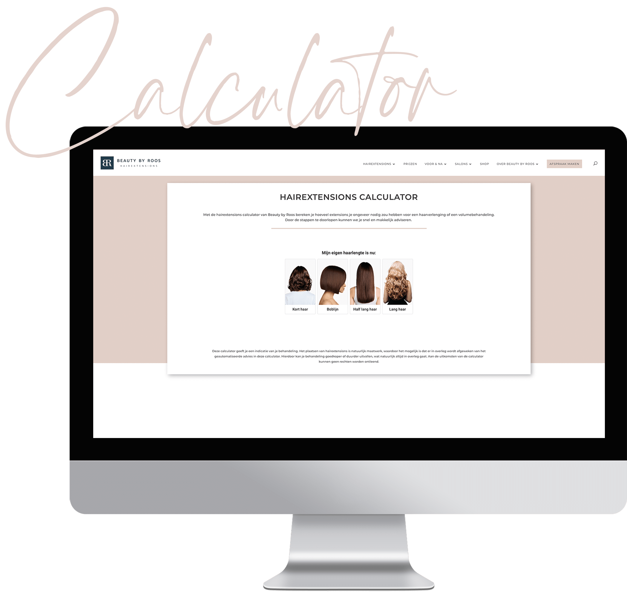 Hairextensions calculator Beauty by Roos